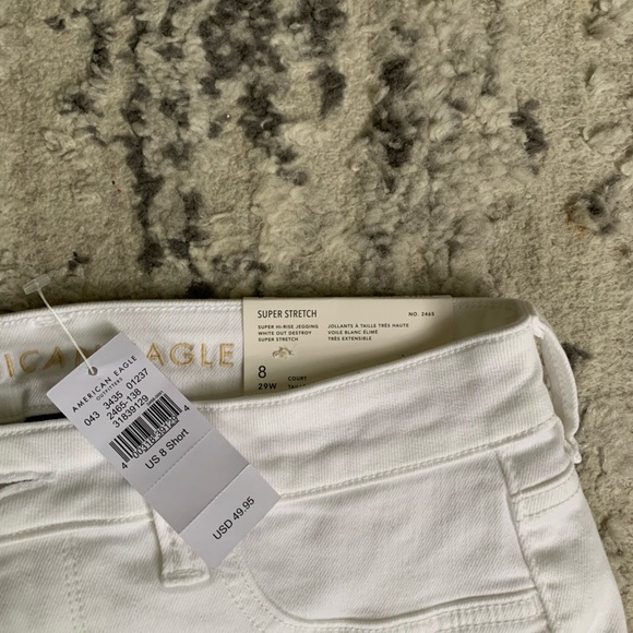 American Eagle High Rise Jeans with Small Knee Rips - Picture 2 of 3